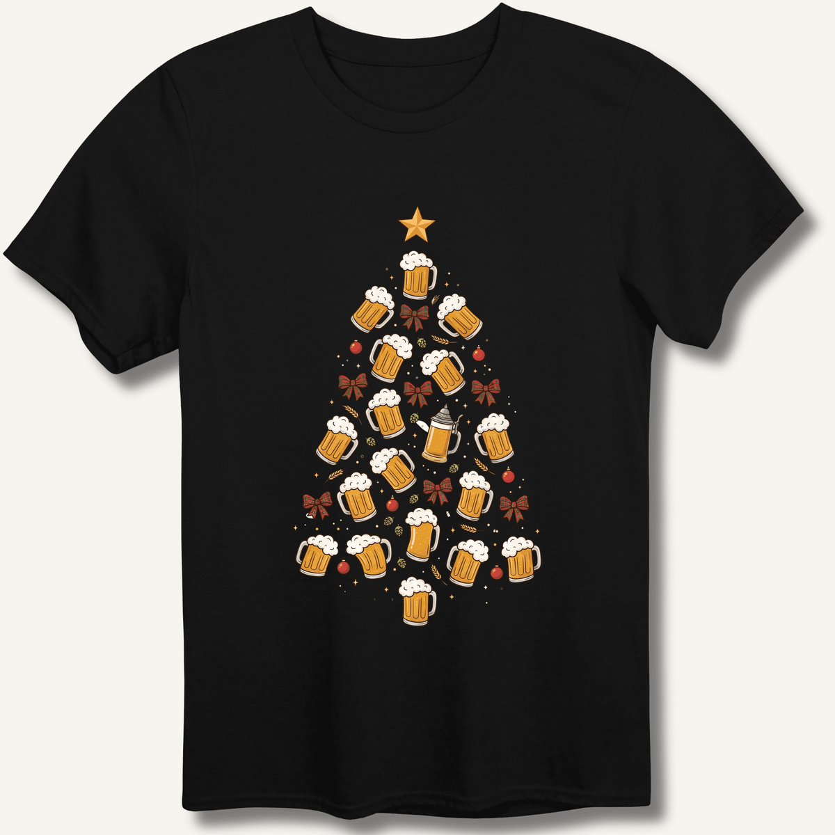Beer Christmas Tree T-Shirt - Sip & Shirt