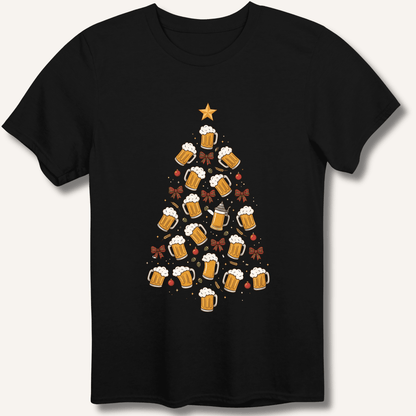 Beer Christmas Tree T-Shirt - Sip & Shirt