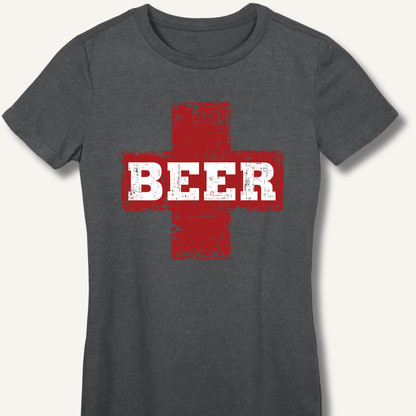 Beer First Aid Fitted T-Shirt - Sip & Shirt