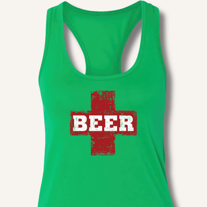 Beer First Aid Racerback Tank - Sip & Shirt
