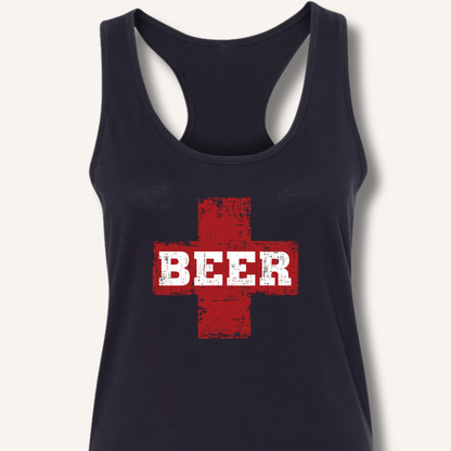 Beer First Aid Racerback Tank - Sip & Shirt