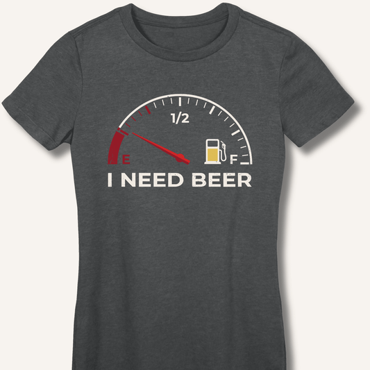 Beer Gauge Fitted T-Shirt - Sip & Shirt