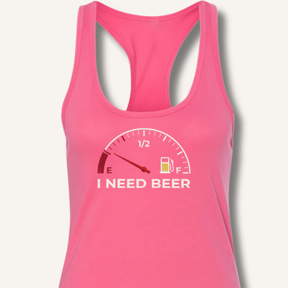 Beer Gauge Racerback Tank - Sip & Shirt