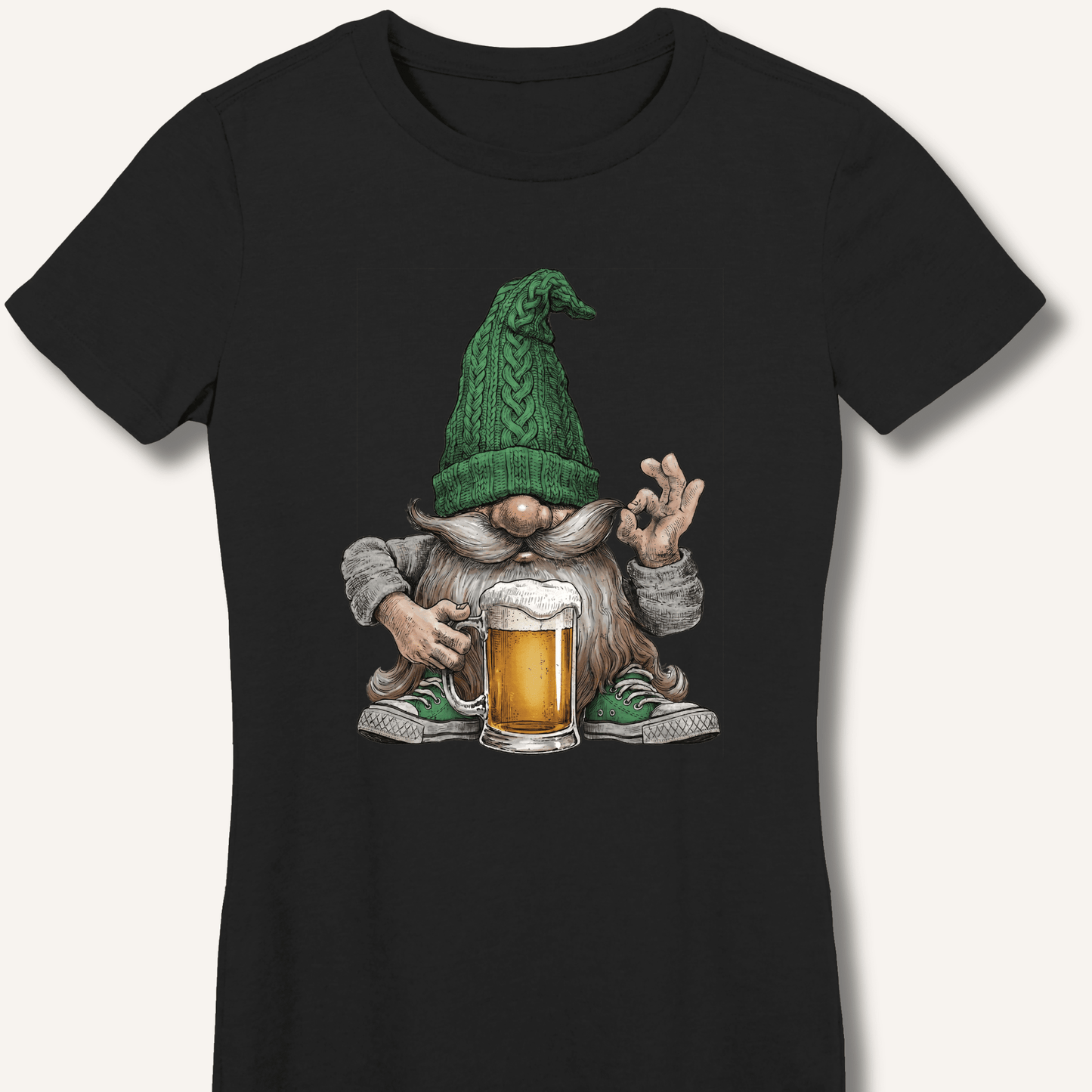 Beer Gnome Fitted T-Shirt - Sip & Shirt
