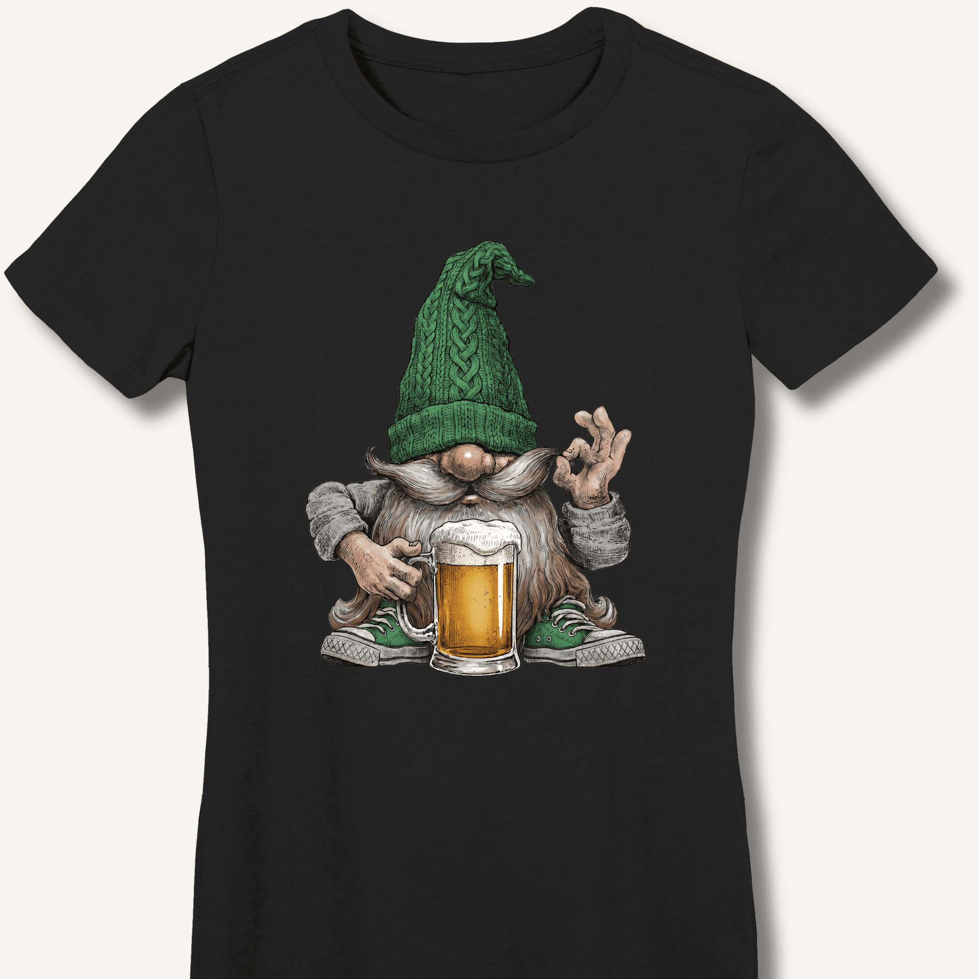 Beer Gnome Fitted T-Shirt - Sip & Shirt