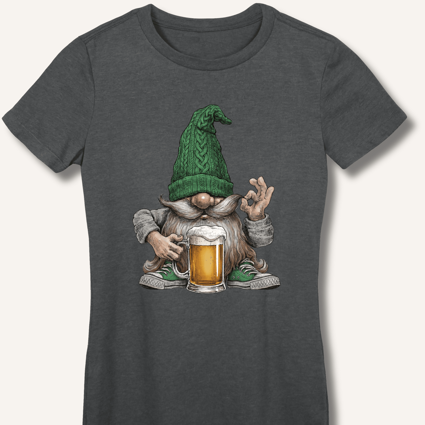 Beer Gnome Fitted T-Shirt - Sip & Shirt