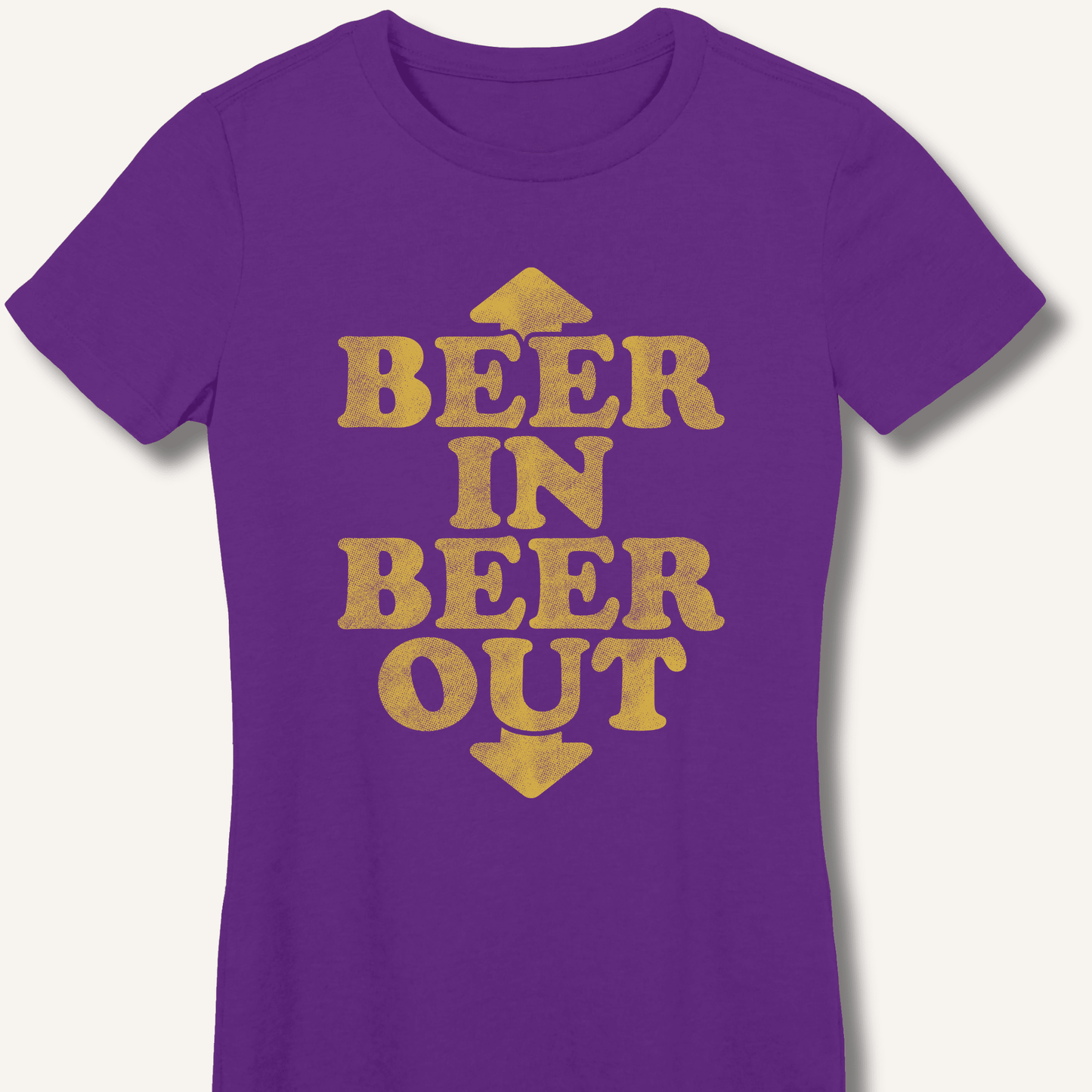 Beer In Beer Out Fitted T-Shirt - Sip & Shirt