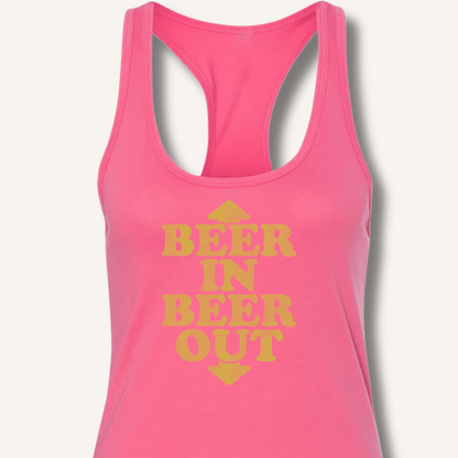 Beer In Beer Out Racerback Tank - Sip & Shirt