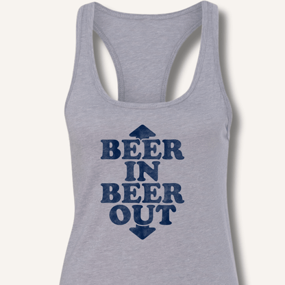 Beer In Beer Out Racerback Tank - Sip & Shirt