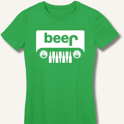 Beer Jeep Fitted T-Shirt - Sip & Shirt