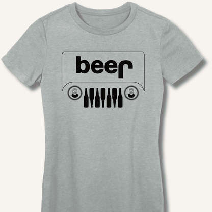 Beer Jeep Fitted T-Shirt - Sip & Shirt