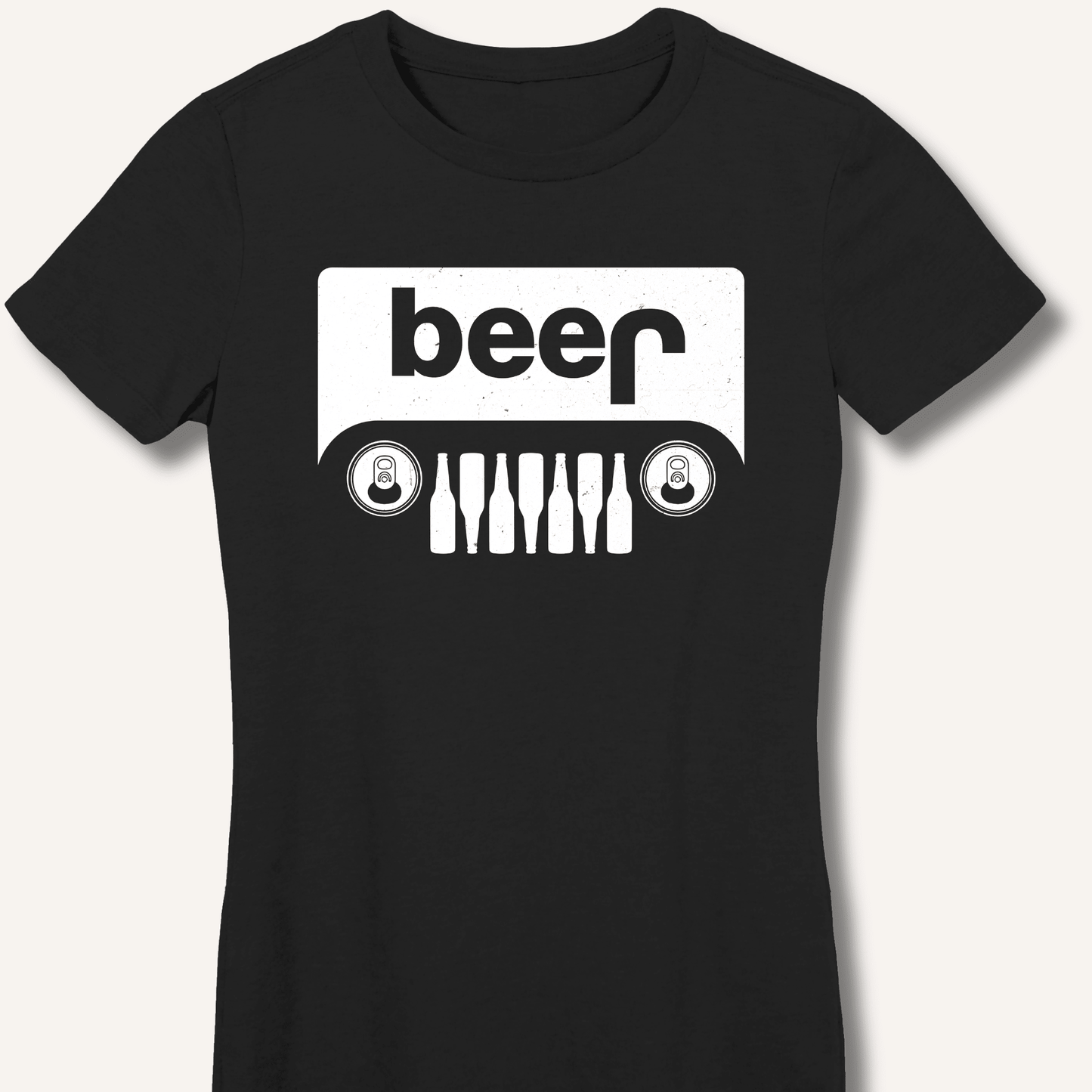 Beer Jeep Fitted T-Shirt - Sip & Shirt
