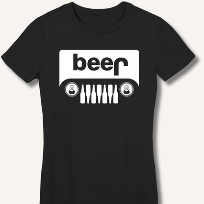 Beer Jeep Fitted T-Shirt - Sip & Shirt
