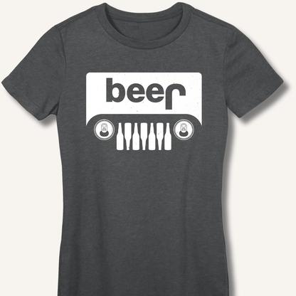 Beer Jeep Fitted T-Shirt - Sip & Shirt