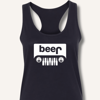 Beer Jeep Racerback Tank - Sip & Shirt