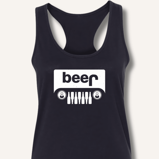 Beer Jeep Racerback Tank - Sip & Shirt