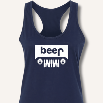 Beer Jeep Racerback Tank - Sip & Shirt