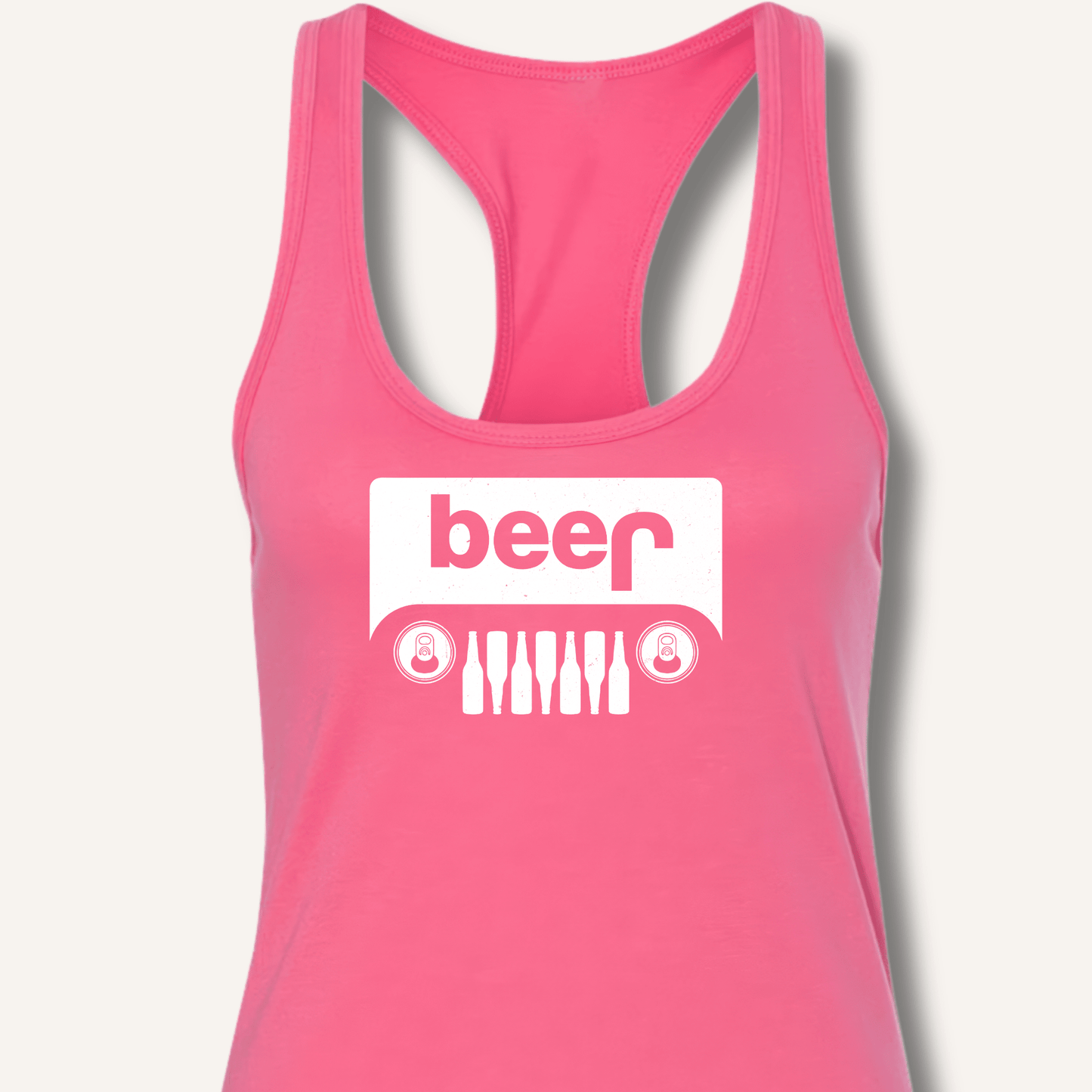 Beer Jeep Racerback Tank - Sip & Shirt
