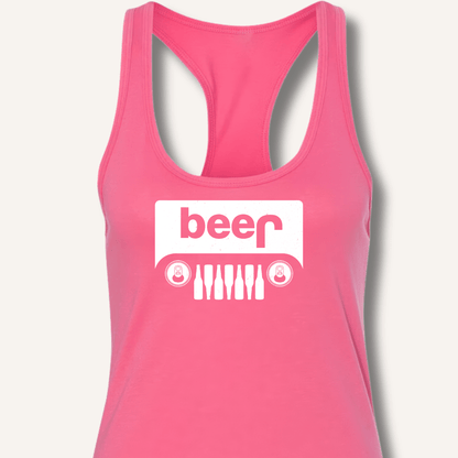 Beer Jeep Racerback Tank - Sip & Shirt