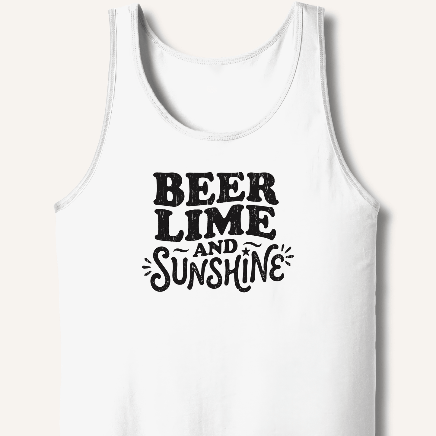 Beer Lime and Sunshine Tank - Sip & Shirt