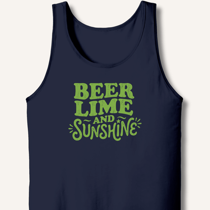 Beer Lime and Sunshine Tank - Sip & Shirt