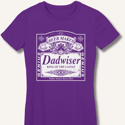 Beer Makes Dad Wiser Fitted T-Shirt - Sip & Shirt