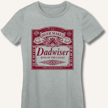 Beer Makes Dad Wiser Fitted T-Shirt - Sip & Shirt