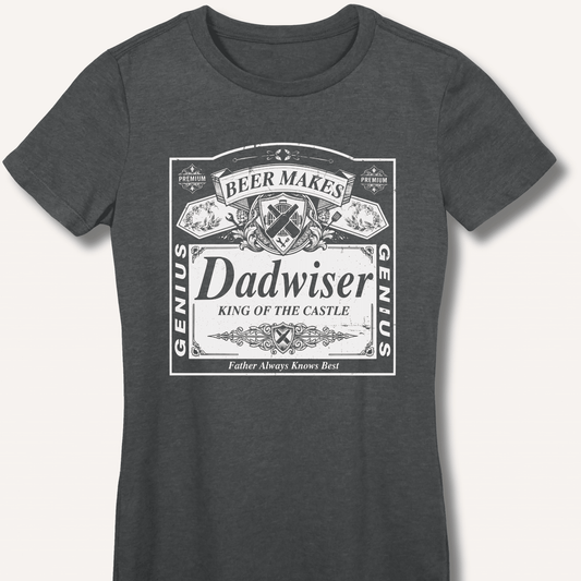 Beer Makes Dad Wiser Fitted T-Shirt - Sip & Shirt