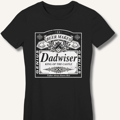 Beer Makes Dad Wiser Fitted T-Shirt - Sip & Shirt