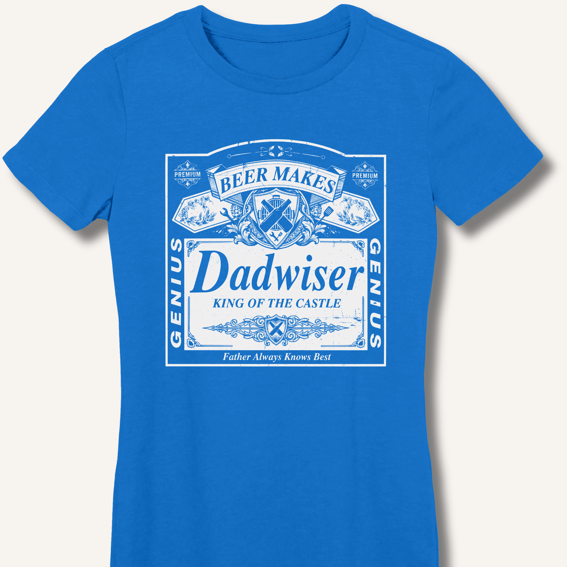 Beer Makes Dad Wiser Fitted T-Shirt - Sip & Shirt