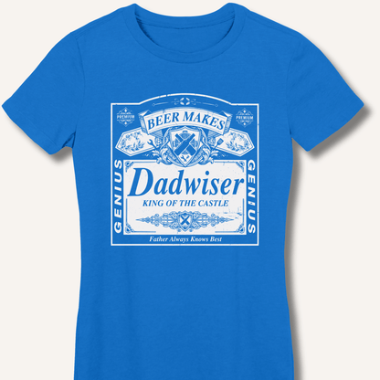 Beer Makes Dad Wiser Fitted T-Shirt - Sip & Shirt