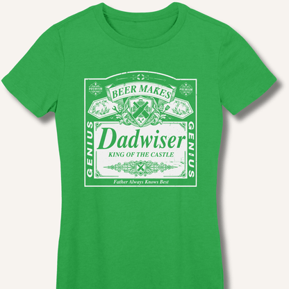 Beer Makes Dad Wiser Fitted T-Shirt - Sip & Shirt