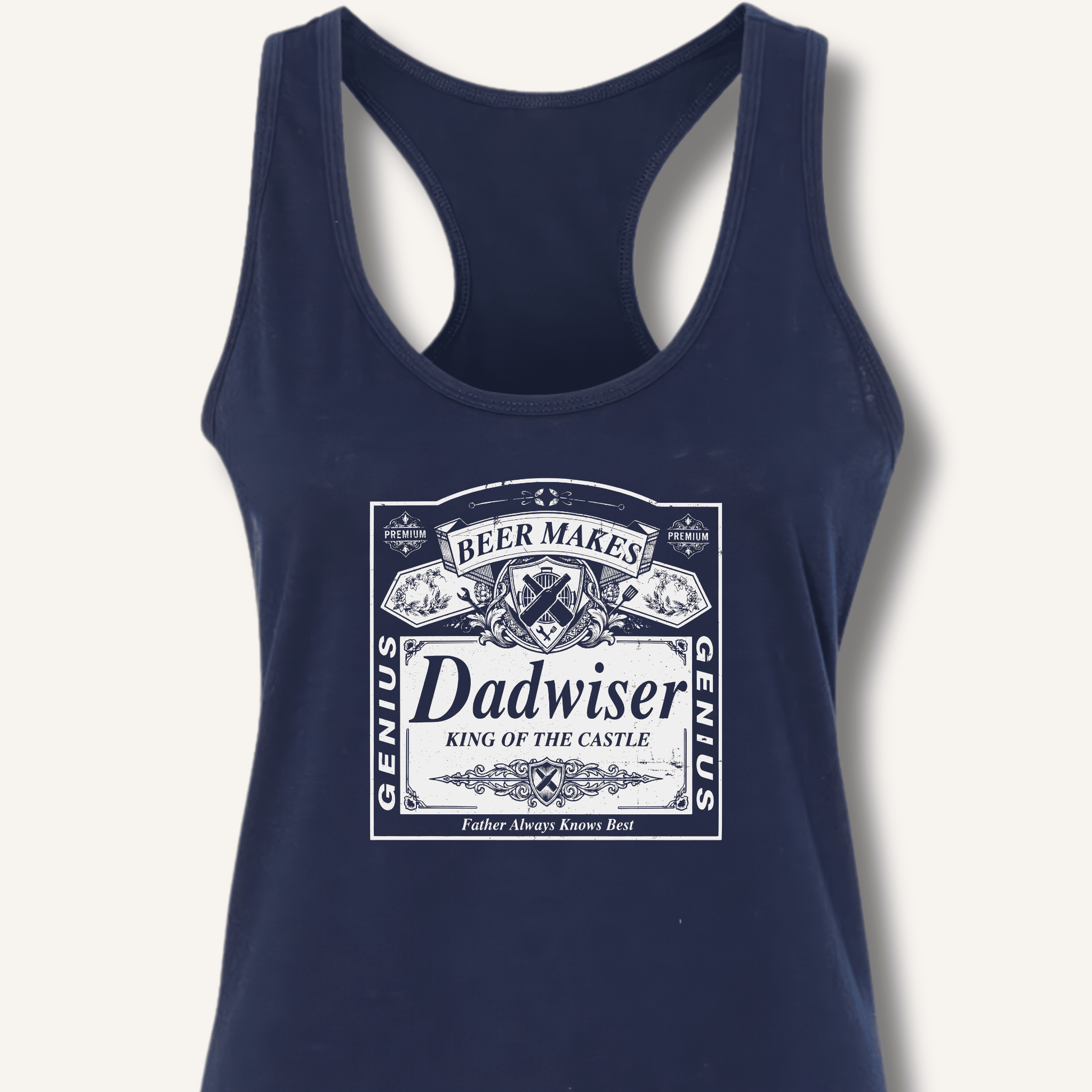Beer Makes Dad Wiser Racerback Tank - Sip & Shirt