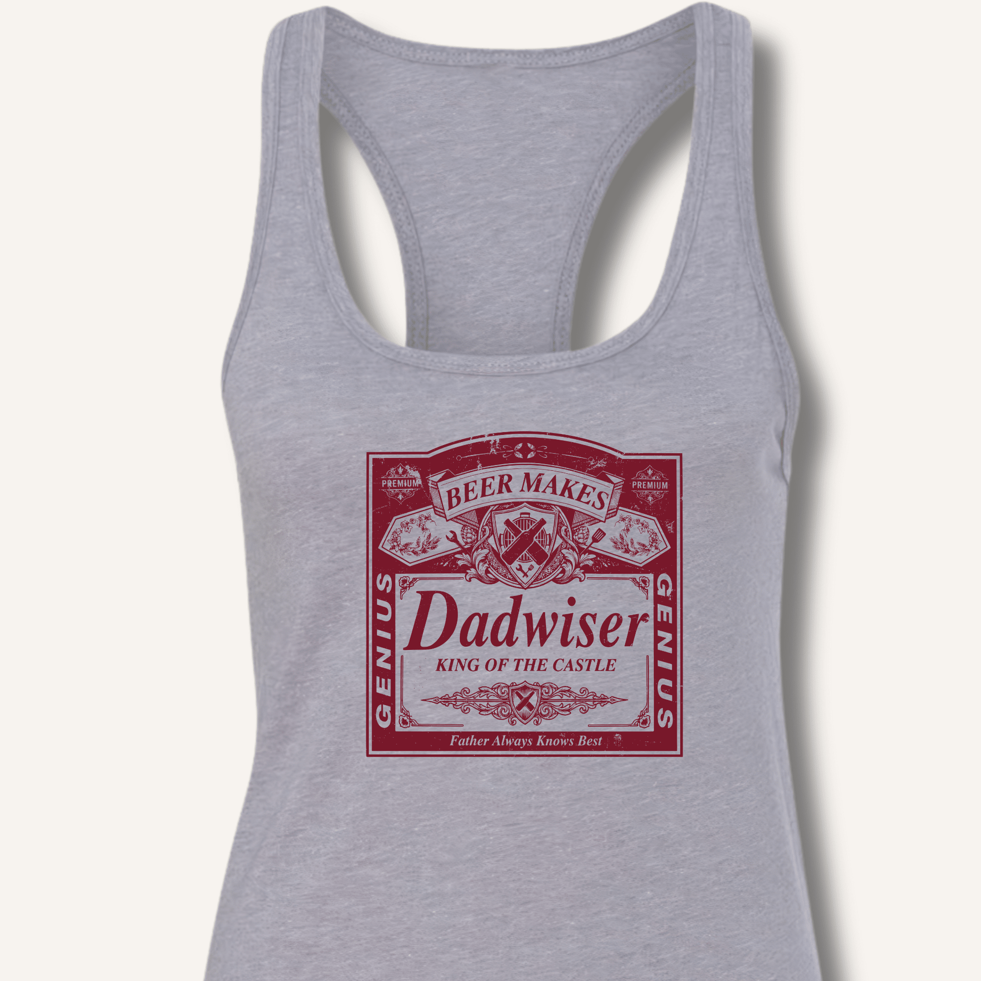 Beer Makes Dad Wiser Racerback Tank - Sip & Shirt