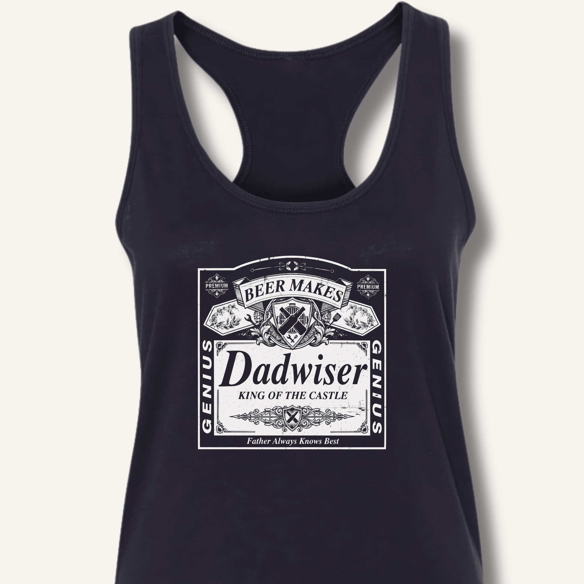 Beer Makes Dad Wiser Racerback Tank - Sip & Shirt
