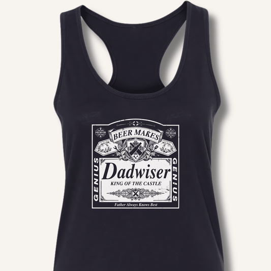 Beer Makes Dad Wiser Racerback Tank - Sip & Shirt