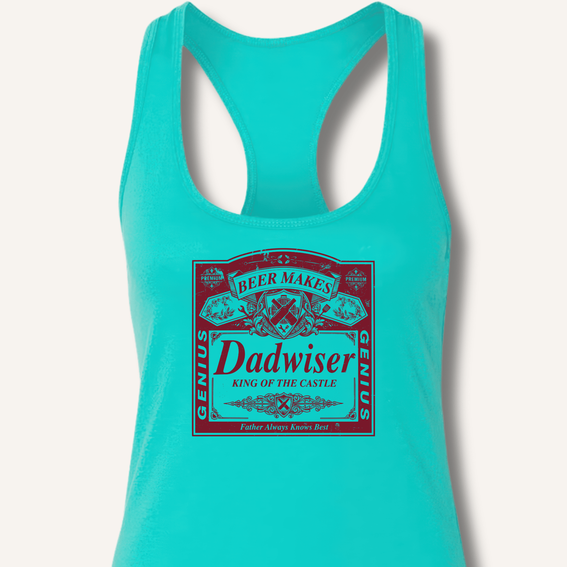 Beer Makes Dad Wiser Racerback Tank - Sip & Shirt