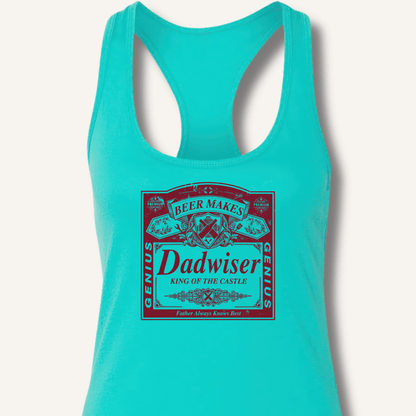 Beer Makes Dad Wiser Racerback Tank - Sip & Shirt