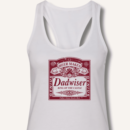Beer Makes Dad Wiser Racerback Tank - Sip & Shirt