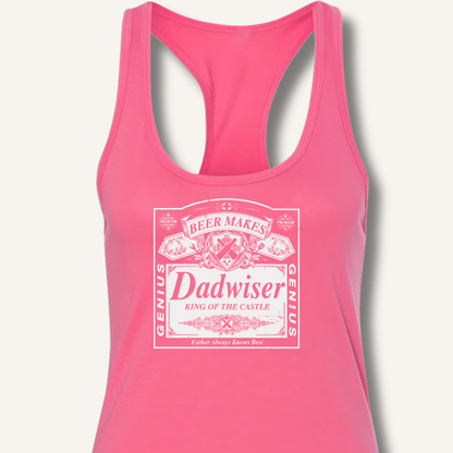 Beer Makes Dad Wiser Racerback Tank - Sip & Shirt