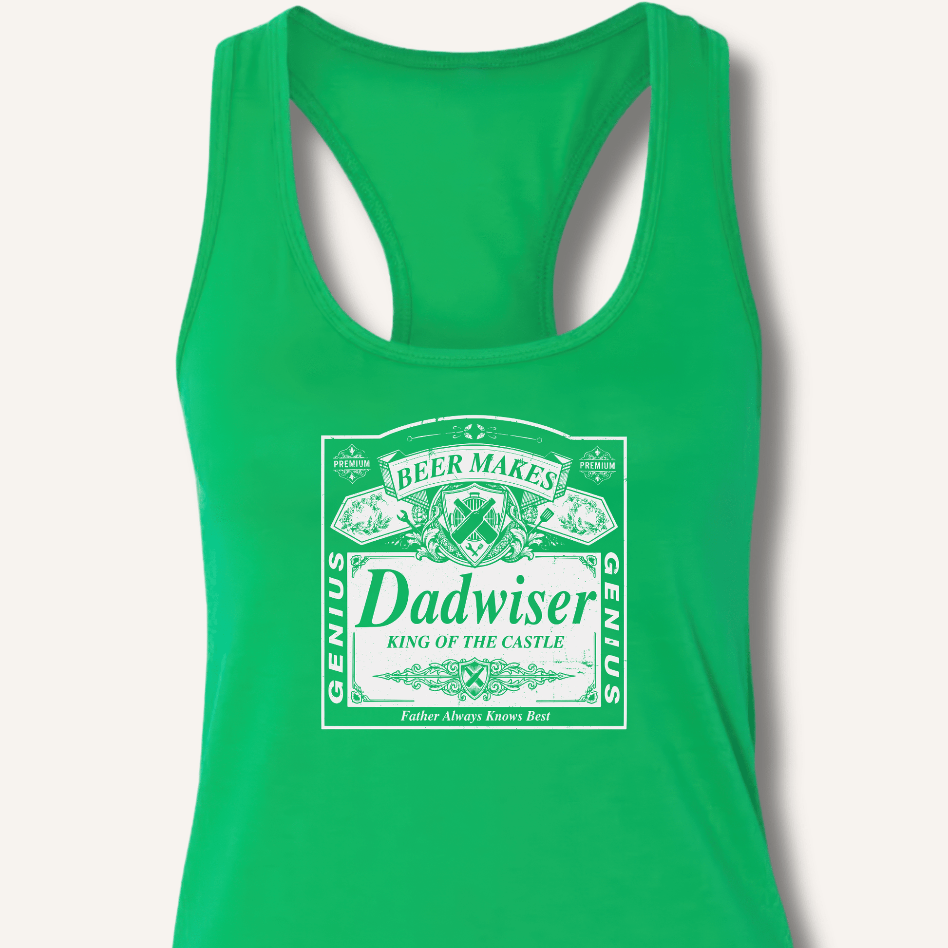 Beer Makes Dad Wiser Racerback Tank - Sip & Shirt
