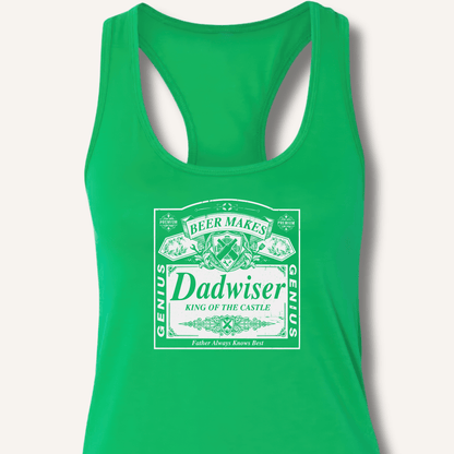 Beer Makes Dad Wiser Racerback Tank - Sip & Shirt