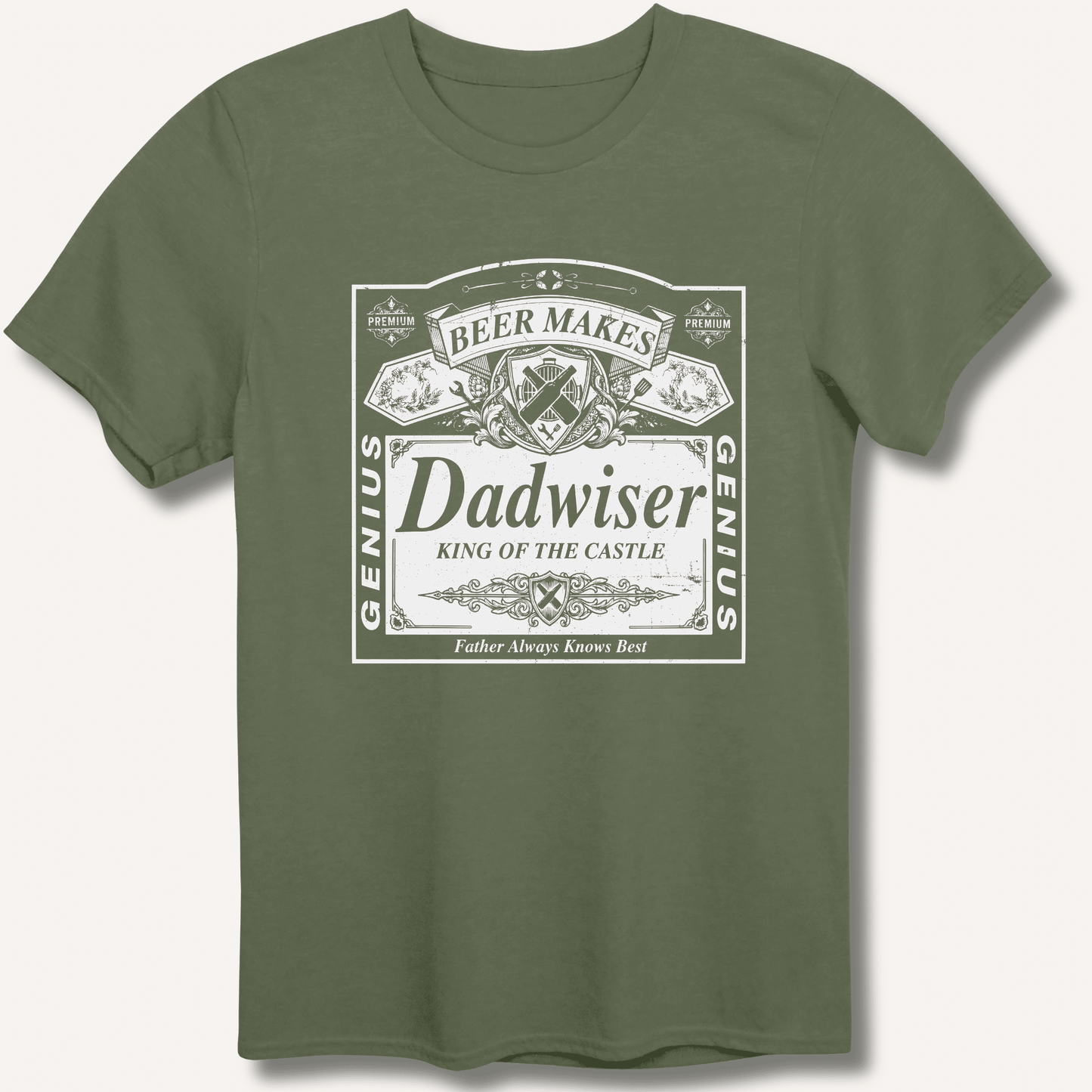 Beer Makes Dad Wiser T-Shirt - Sip & Shirt