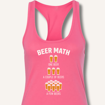 Beer Math Racerback Tank - Sip & Shirt