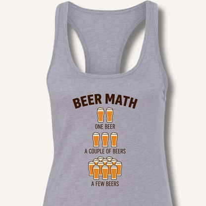 Beer Math Racerback Tank - Sip & Shirt