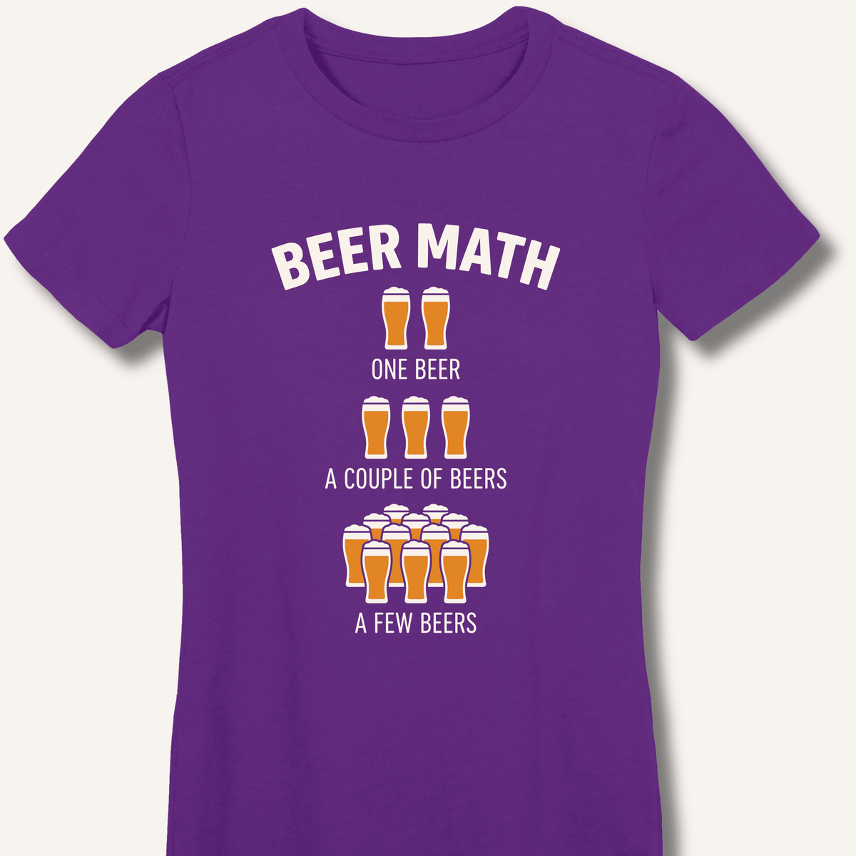 Beer Math Women's Fitted T-Shirt - Sip & Shirt
