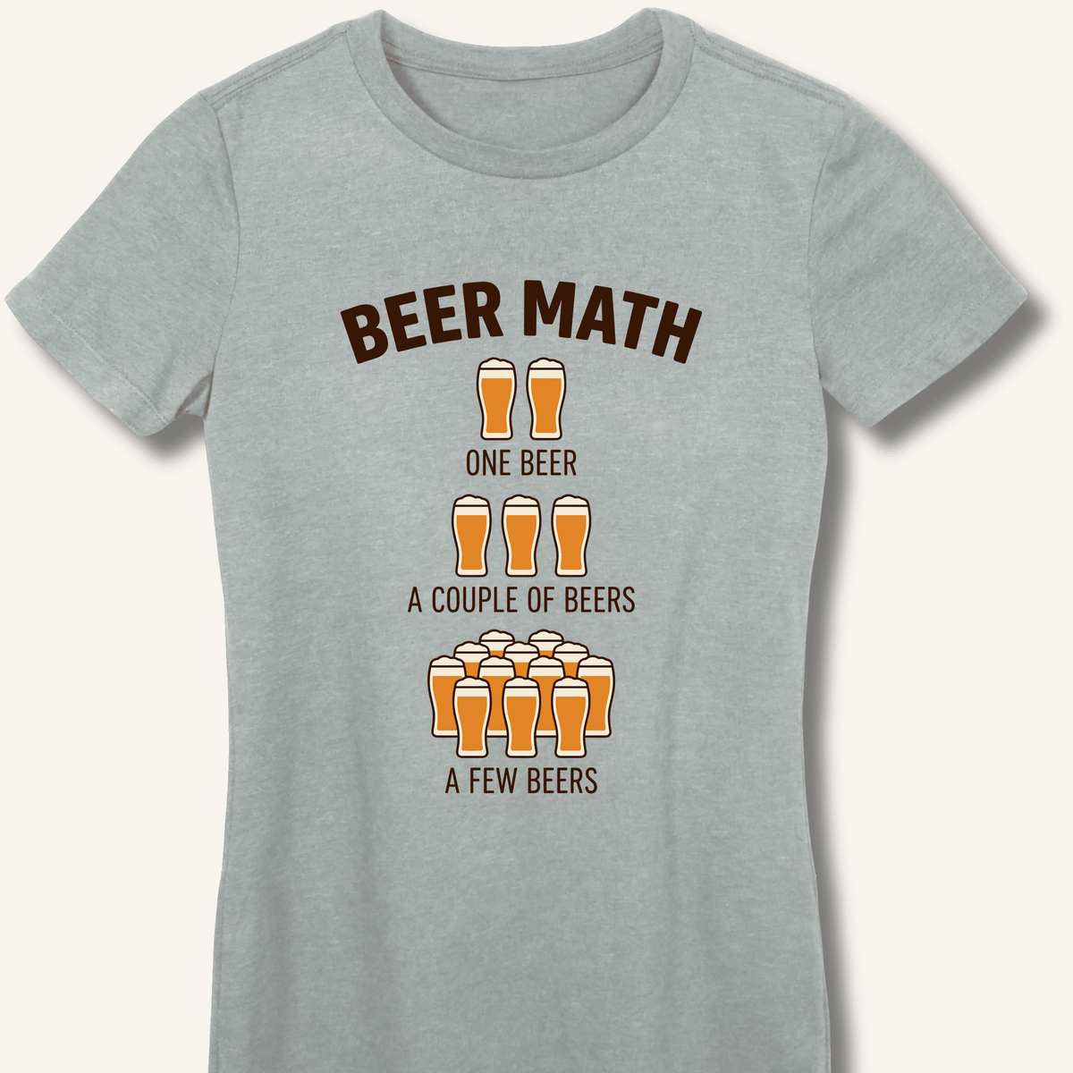 Beer Math Women's Fitted T-Shirt - Sip & Shirt