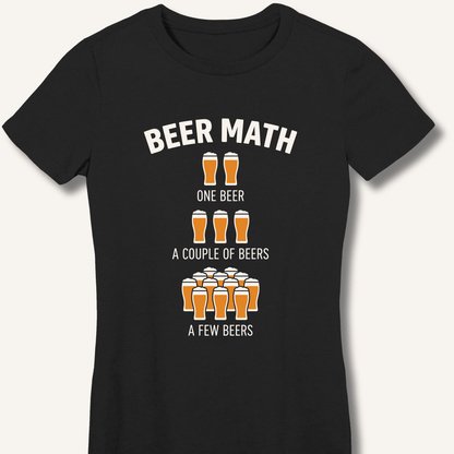 Beer Math Women's Fitted T-Shirt - Sip & Shirt