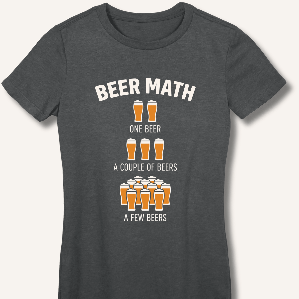 Beer Math Women's Fitted T-Shirt - Sip & Shirt