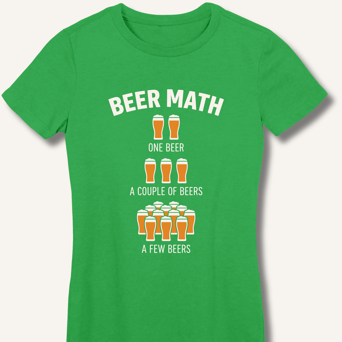 Beer Math Women's Fitted T-Shirt - Sip & Shirt